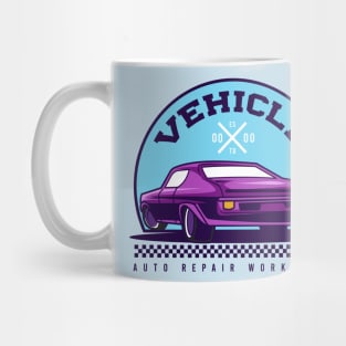 Vehicle Auto Repair Workshop Badge Mug